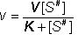 v=V[S#]/(K+[S#])